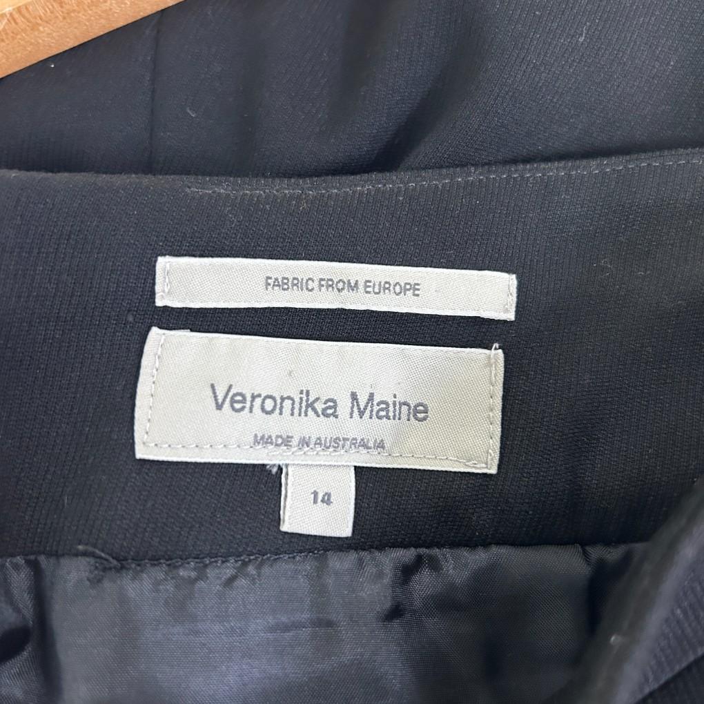 Veronika Maine Black Pencil Skirt - Size 14