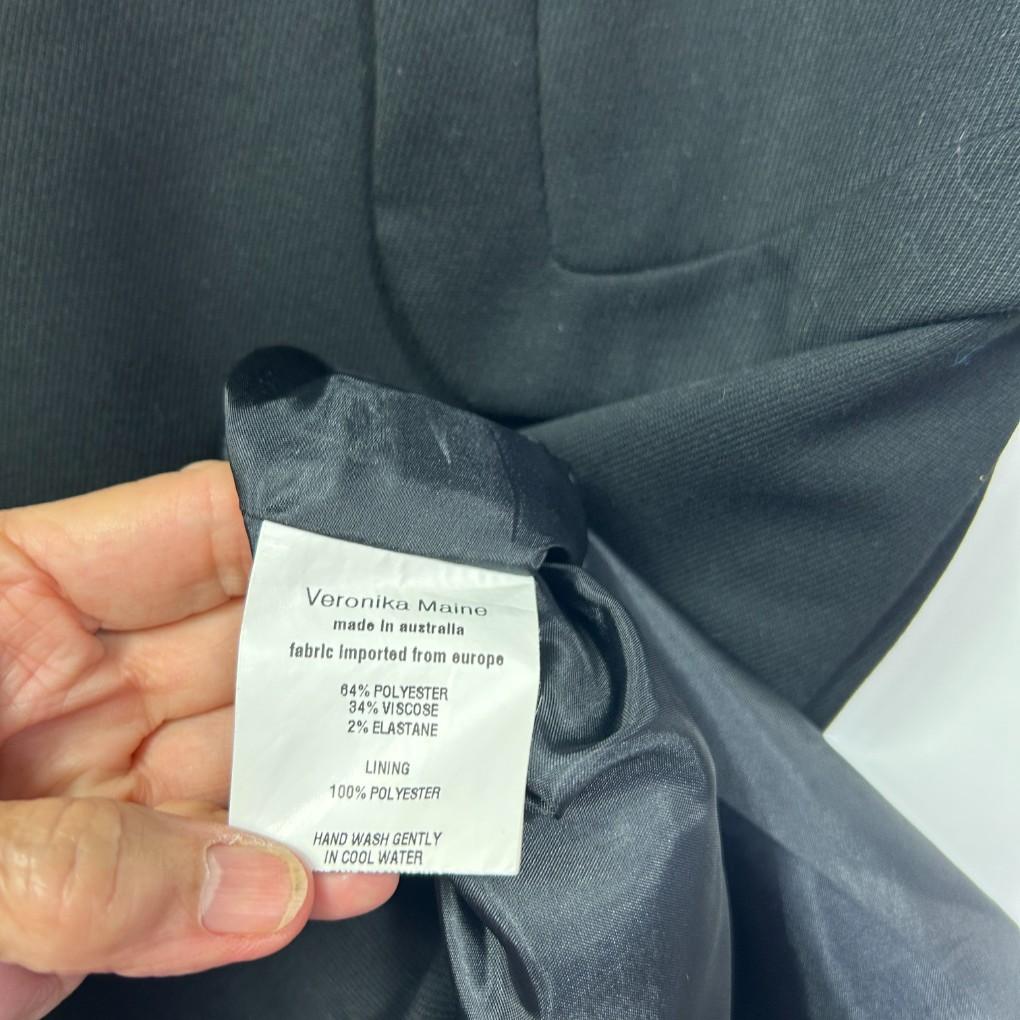 Veronika Maine Black Pencil Skirt - Size 14