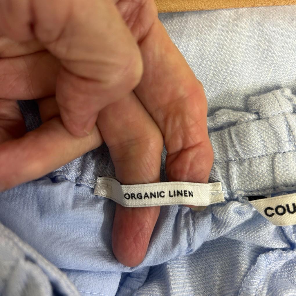 Country Road Blue Linen Shorts - Size 14