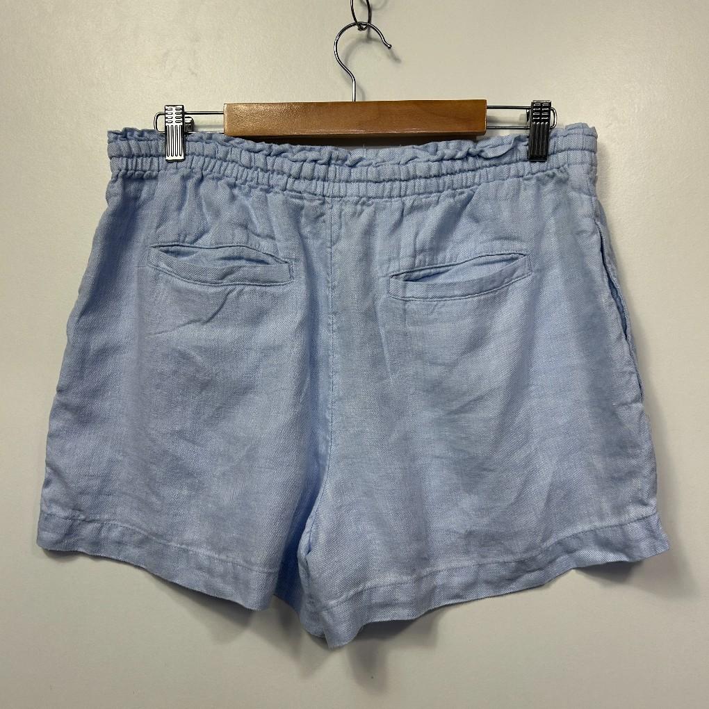 Country Road Blue Linen Shorts - Size 14