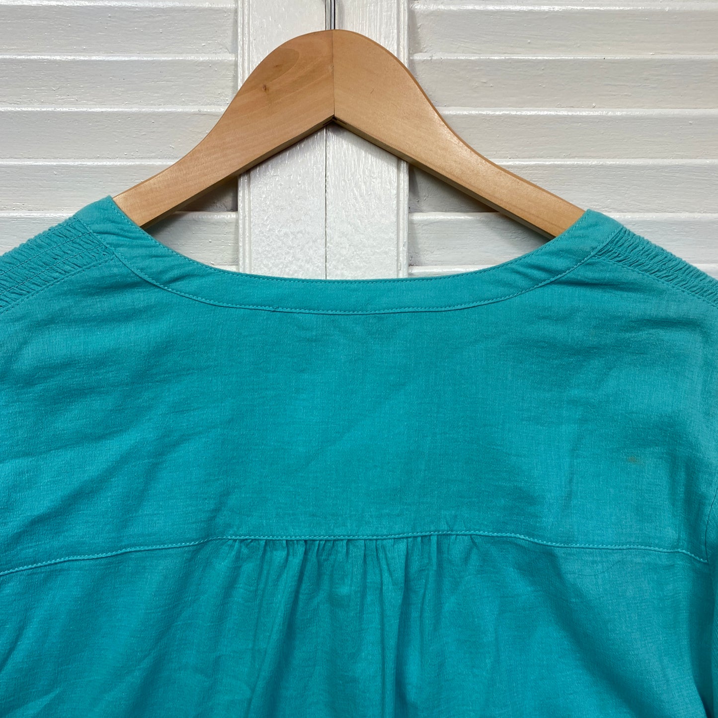 Target Top Size 20 Plus Teal Long Sleeve Cotton