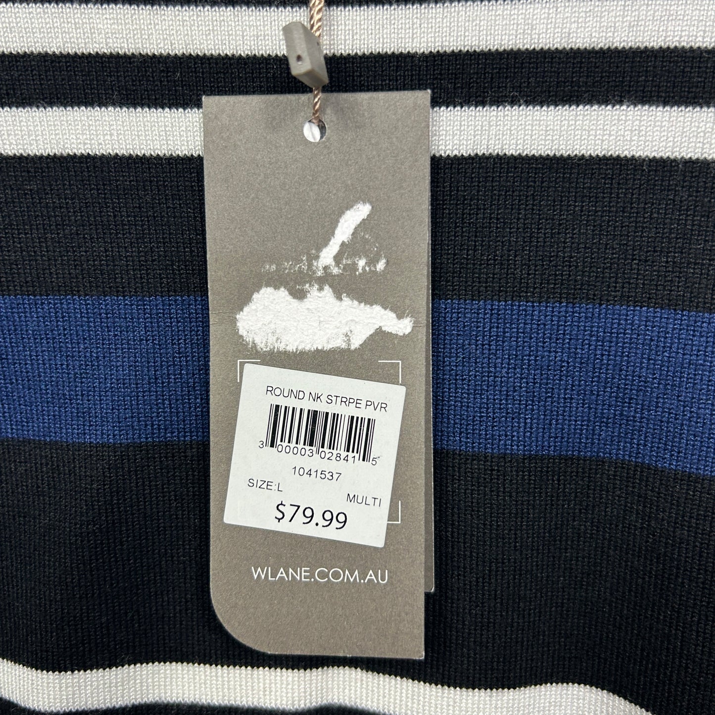 W.Lane Multicoloured Striped Pullover Knit Top - Size L