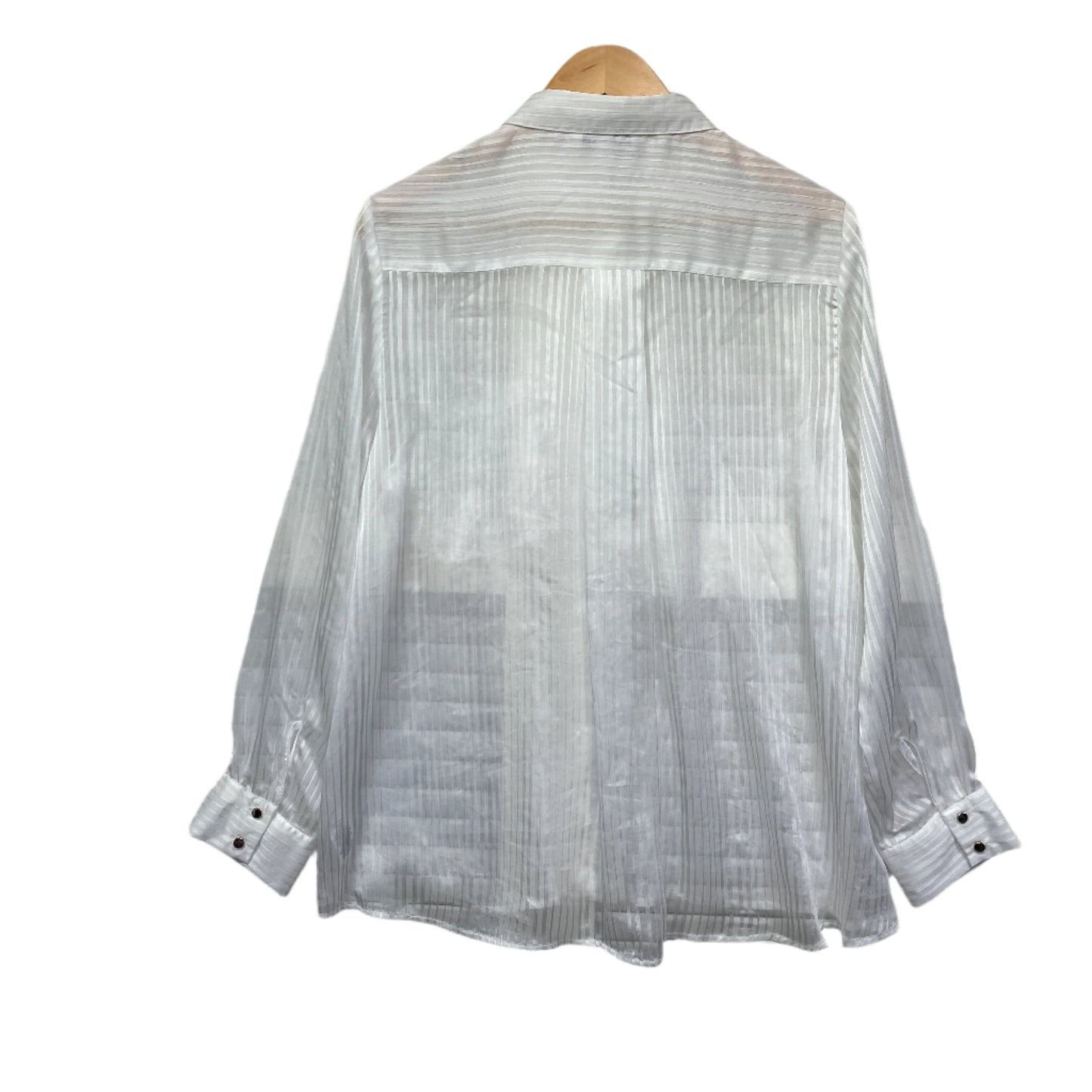 Preview Top Size 18 White Long Sleeve Sheer