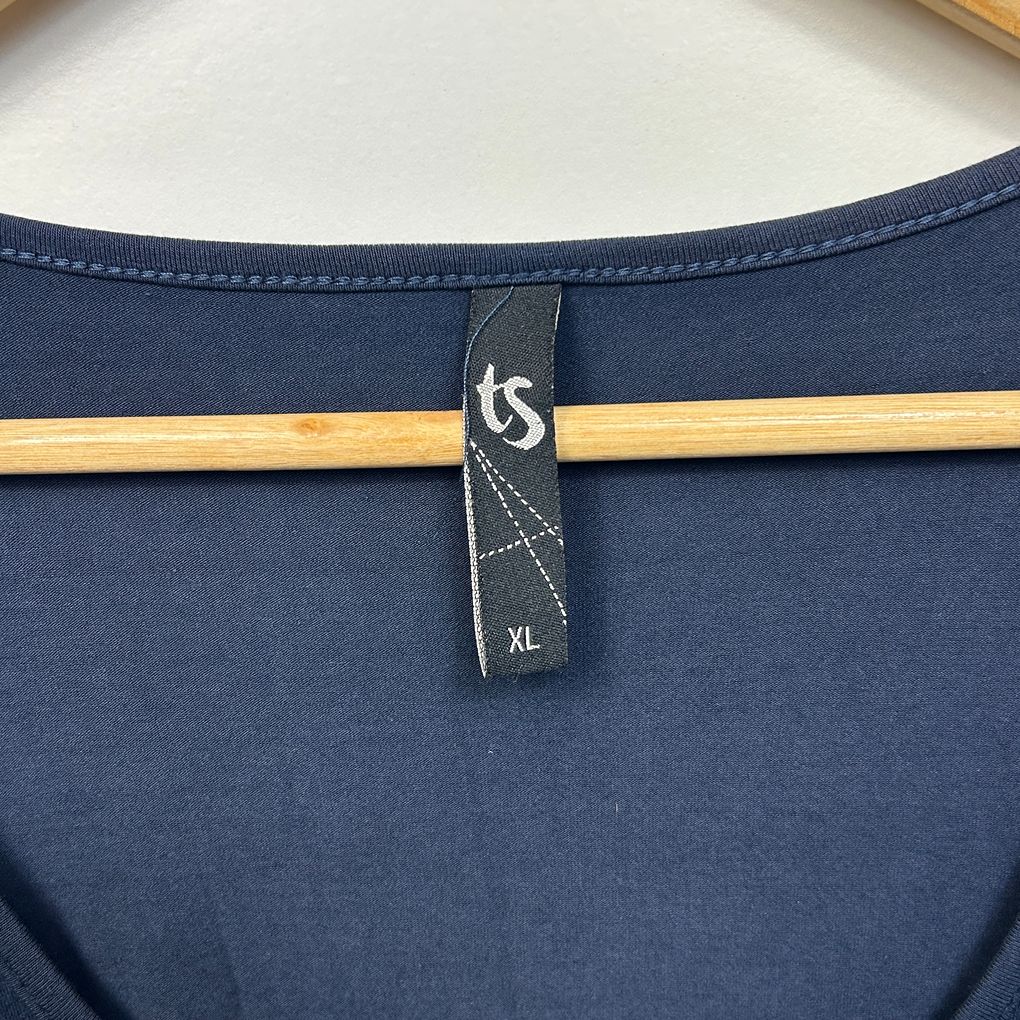 Taking Shape Navy Pineapple Print Top - Size  22/XL