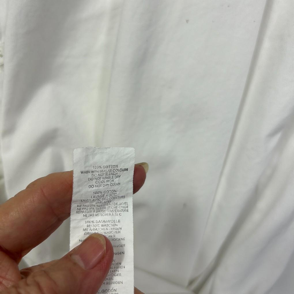 Boohoo White Cotton Shirt - Size 28