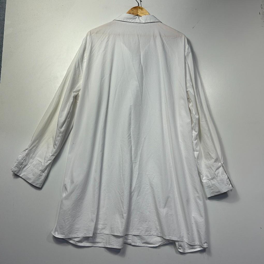 Boohoo White Cotton Shirt - Size 28