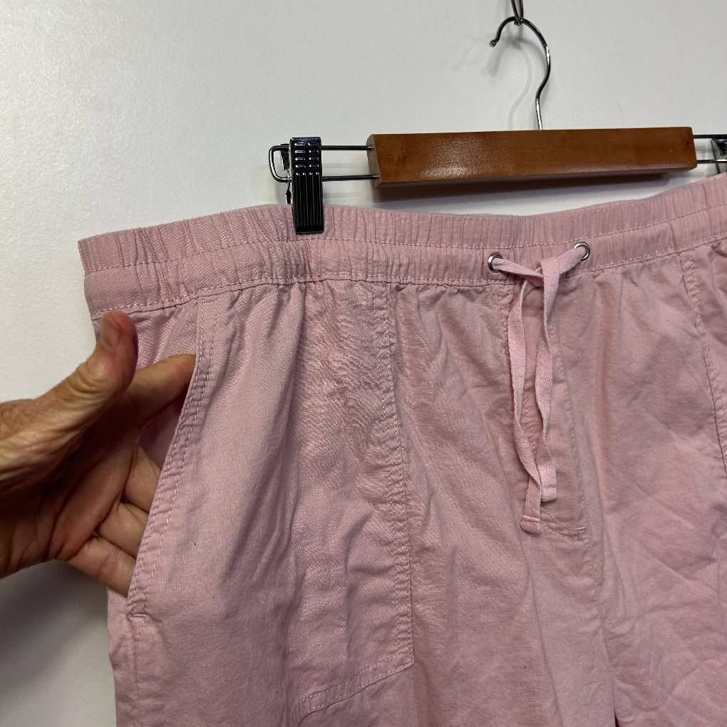Suzanne Grae Basics Pink Cotton Shorts - Size 20