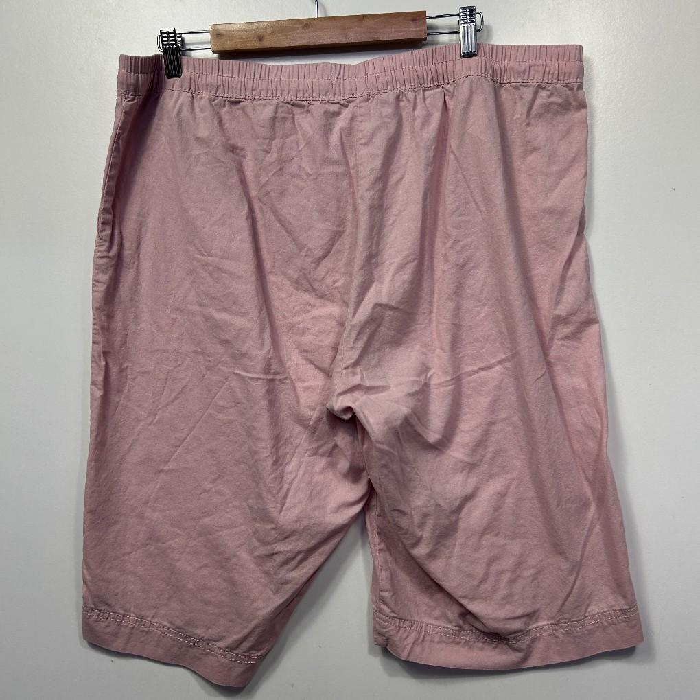 Suzanne Grae Basics Pink Cotton Shorts - Size 20