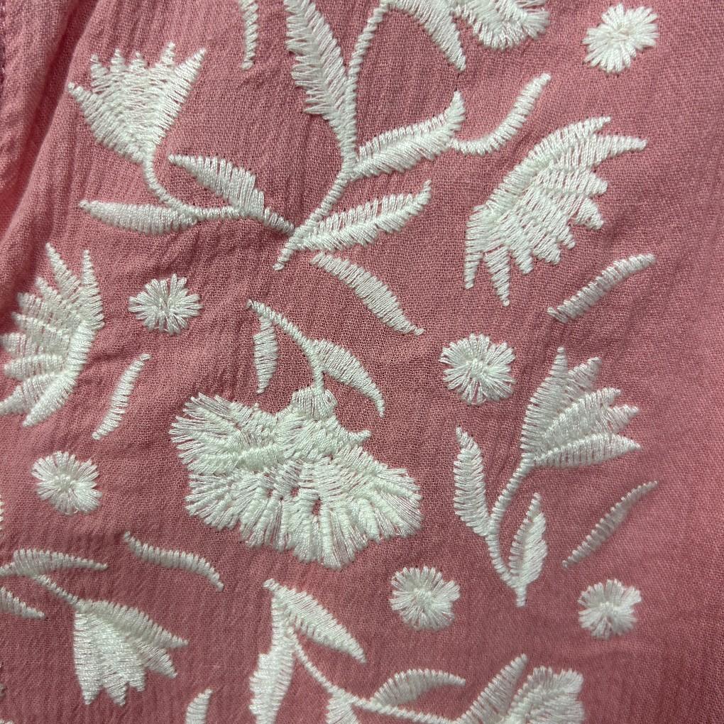 Suzanne Grae Pink Cotton Top - Size 20