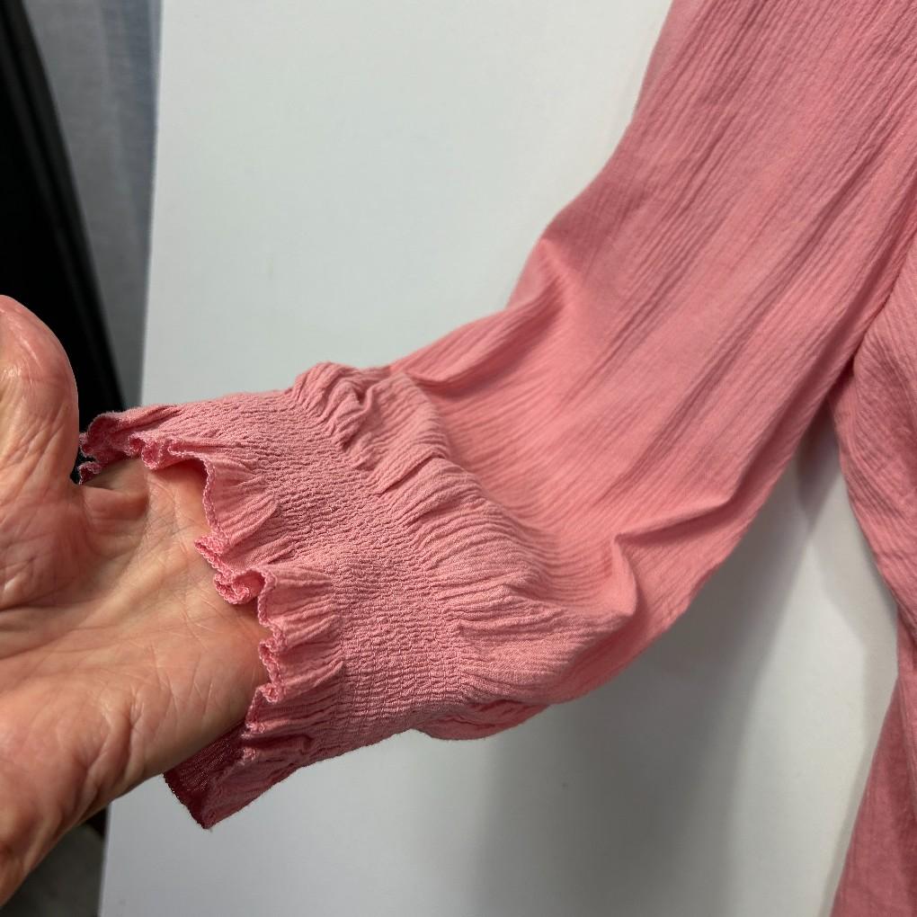 Suzanne Grae Pink Cotton Top - Size 20