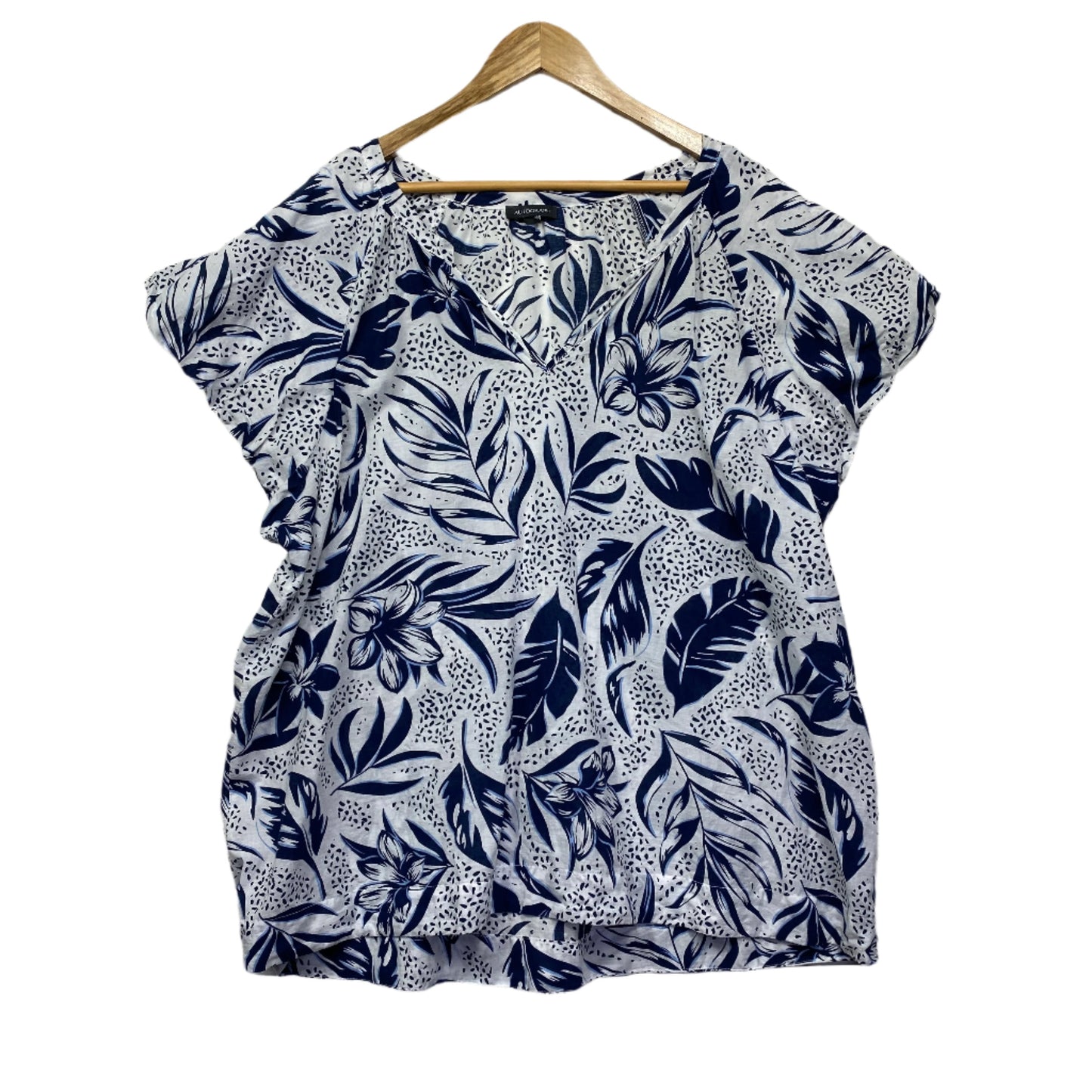 Autograph Top Size 18 20 Floral Short Sleeve