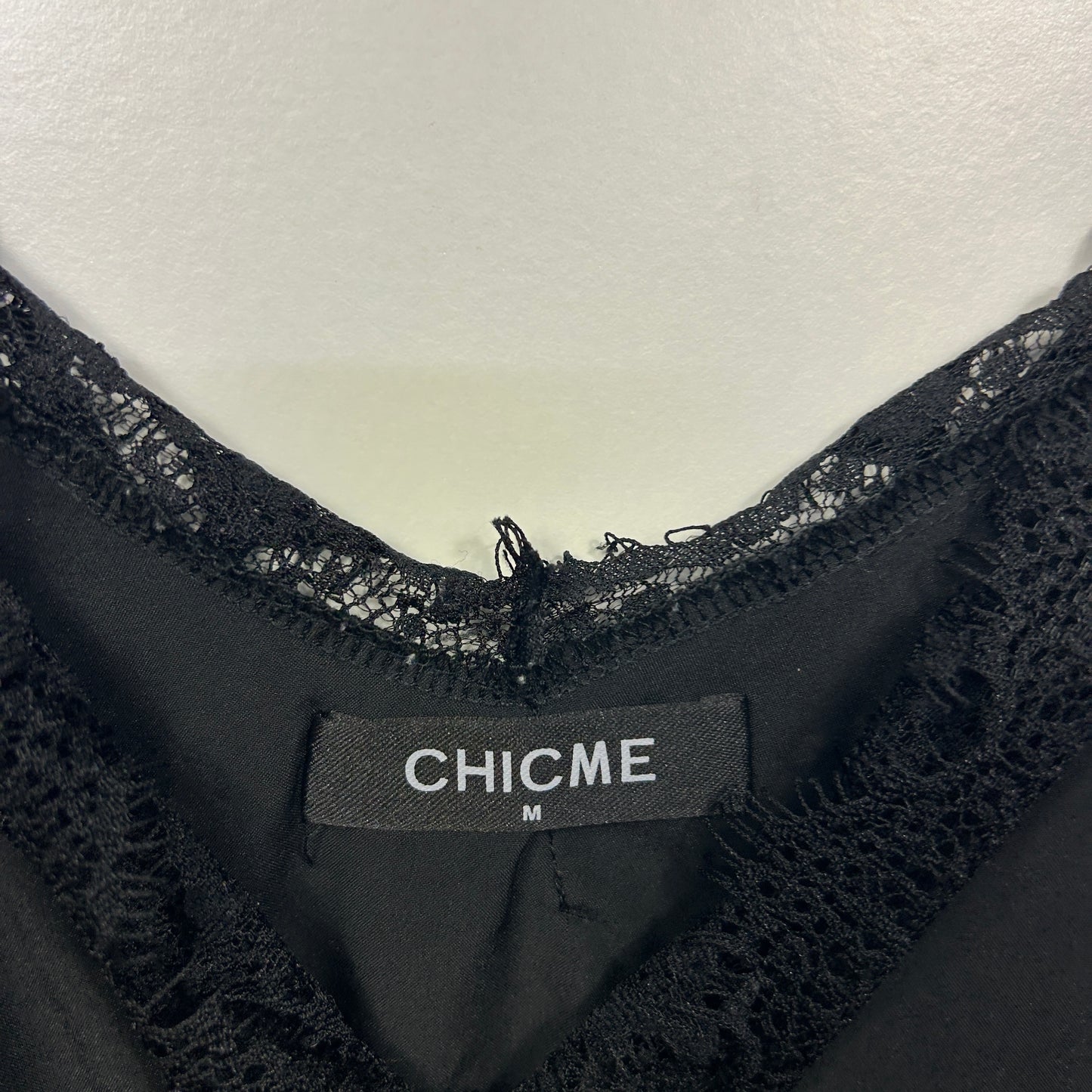 Chicme Black Lace Trim Camisole - Size M