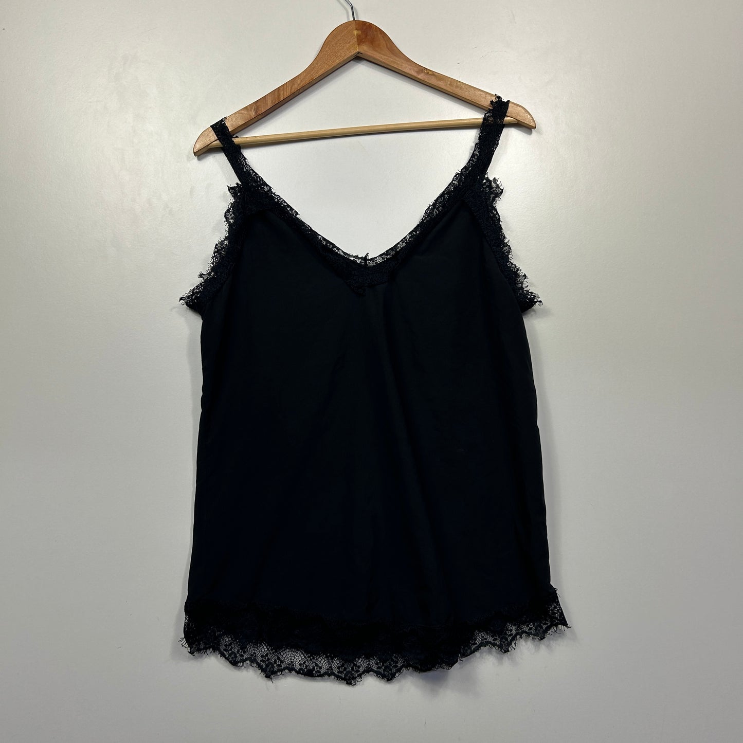 Chicme Black Lace Trim Camisole - Size M
