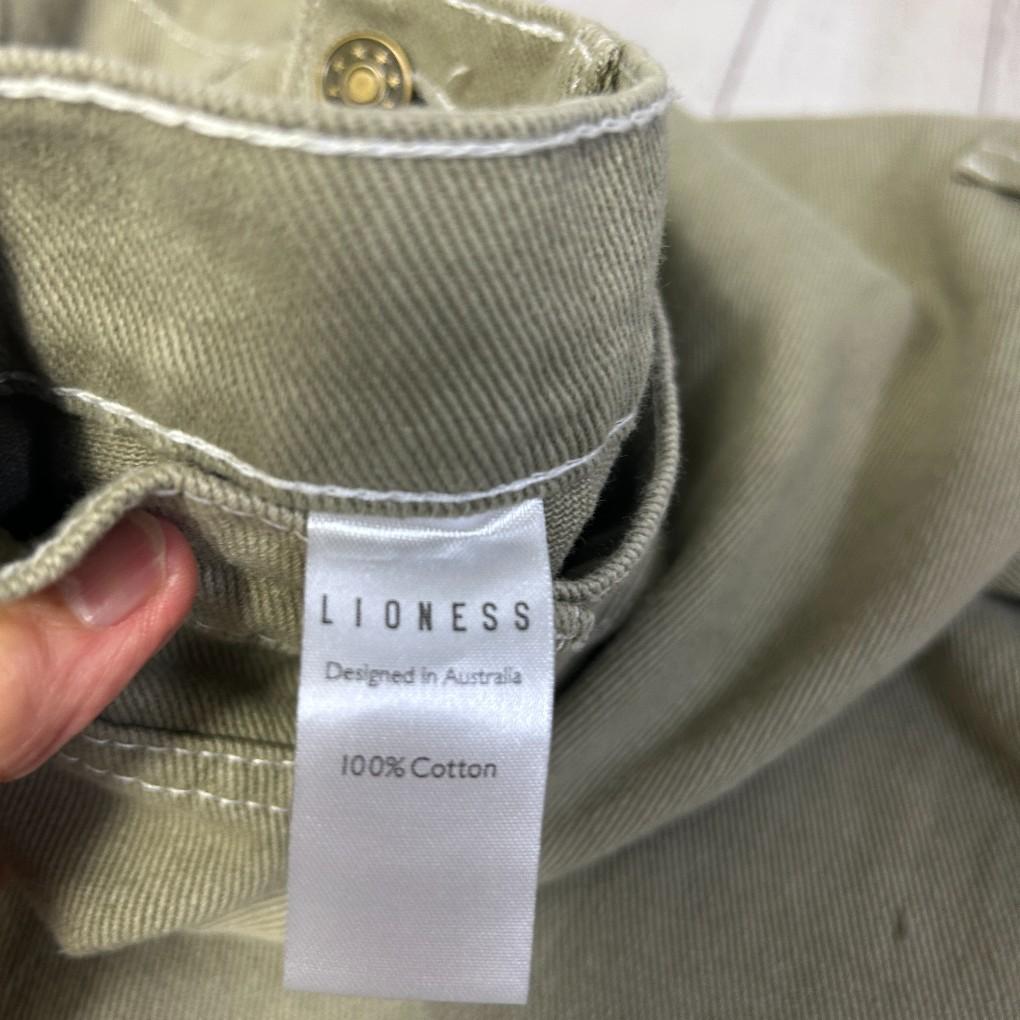 Lioness Khaki Cotton Baggy Cargo Pants - Size L