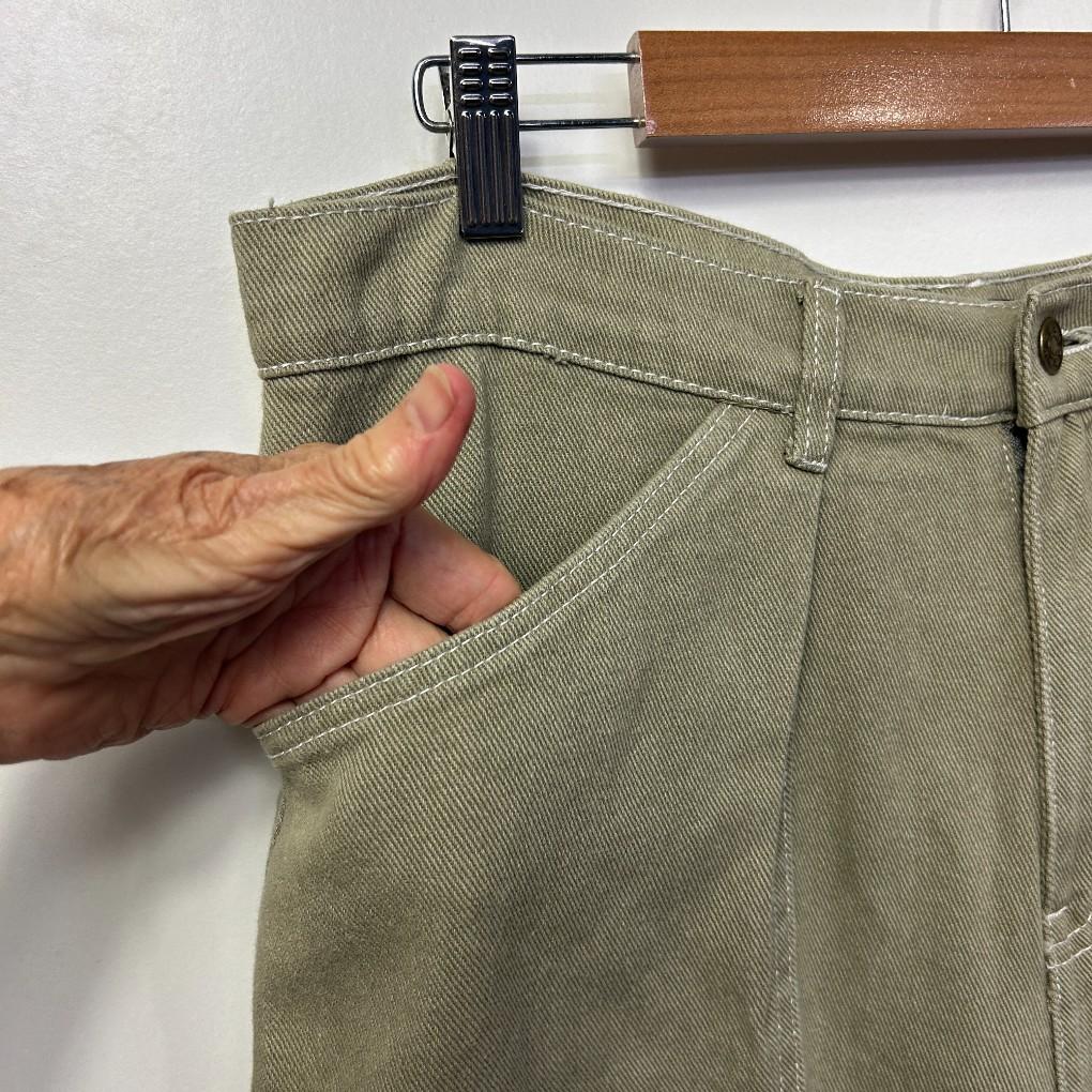 Lioness Khaki Cotton Baggy Cargo Pants - Size L