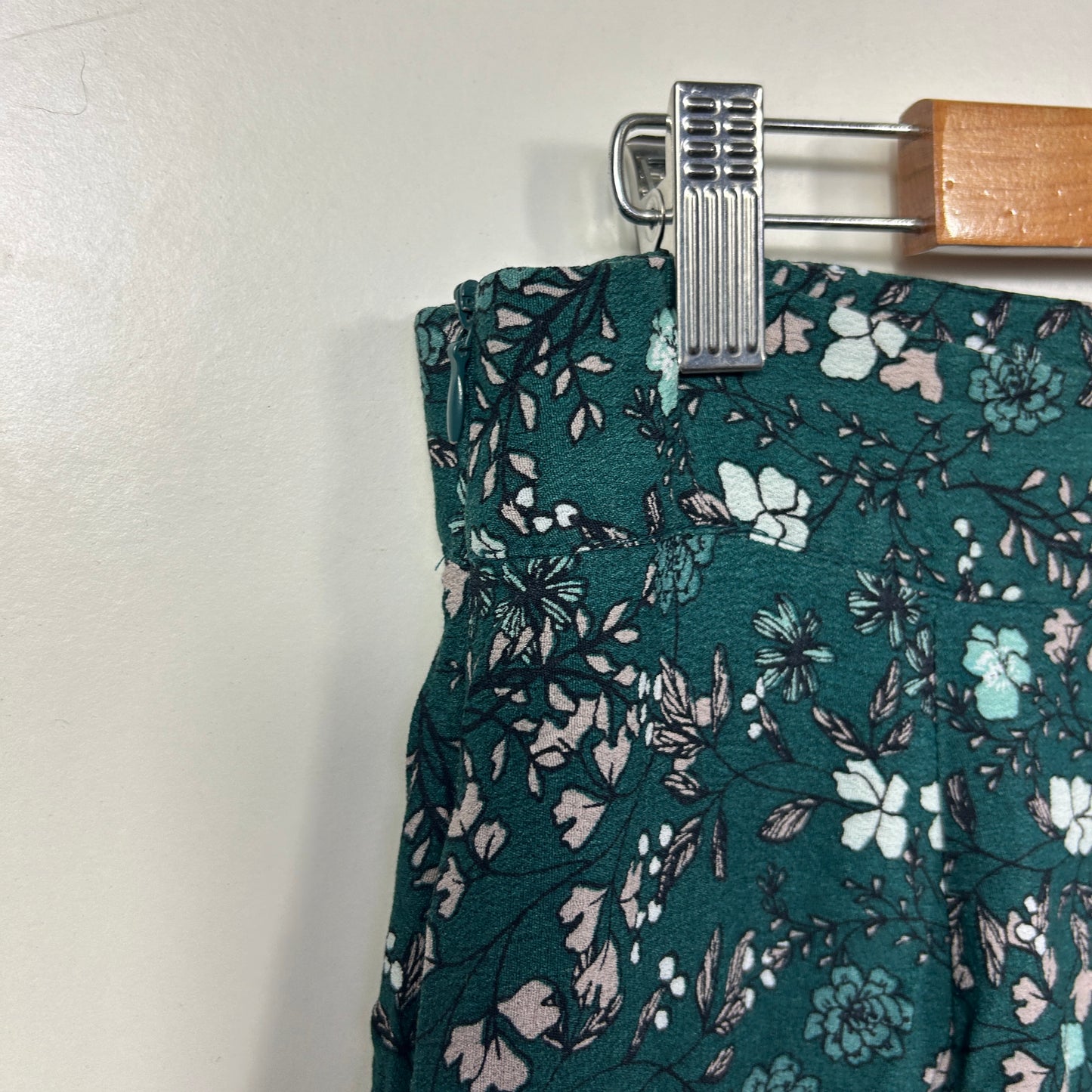 Rivers Green Floral Midi Boho Skirt - Size 16