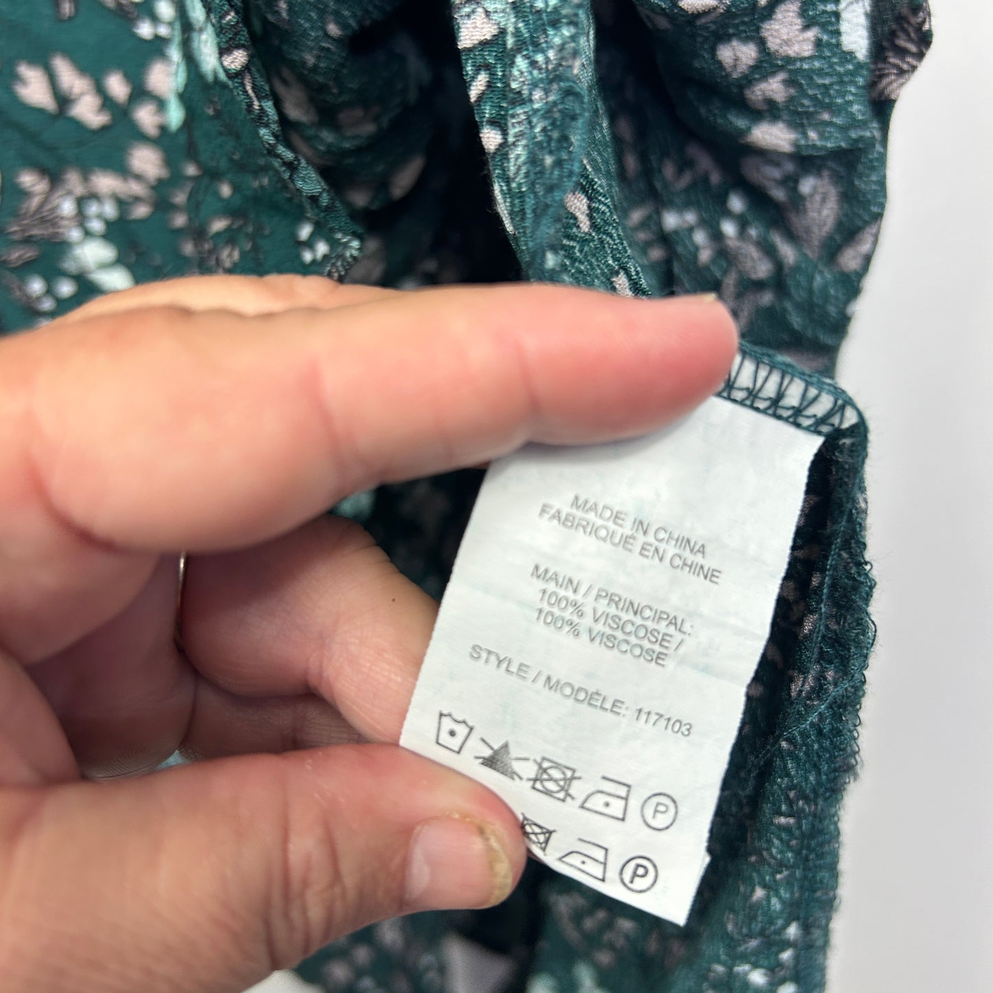 Rivers Green Floral Midi Boho Skirt - Size 16