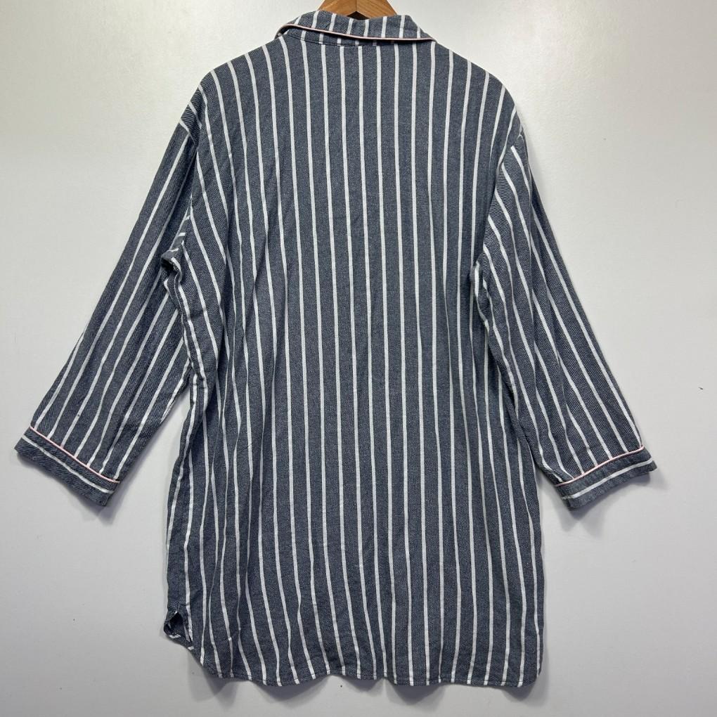 Chloe & Lola Grey Cotton PJ Sleep Shirt - Size XL