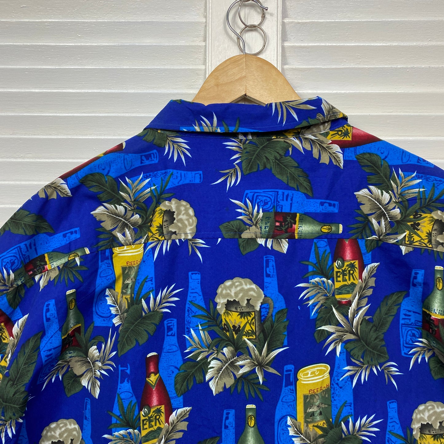 Hawaiian Mens Shirt Size 6XL Tropical Holiday Beer Cruise Lowes