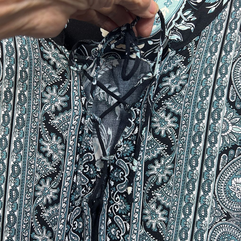 Beme Black Paisley Dress - Size 22