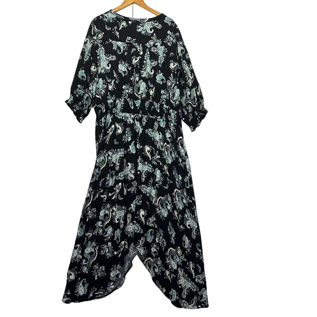 Beme Black Paisley Dress - Size 22