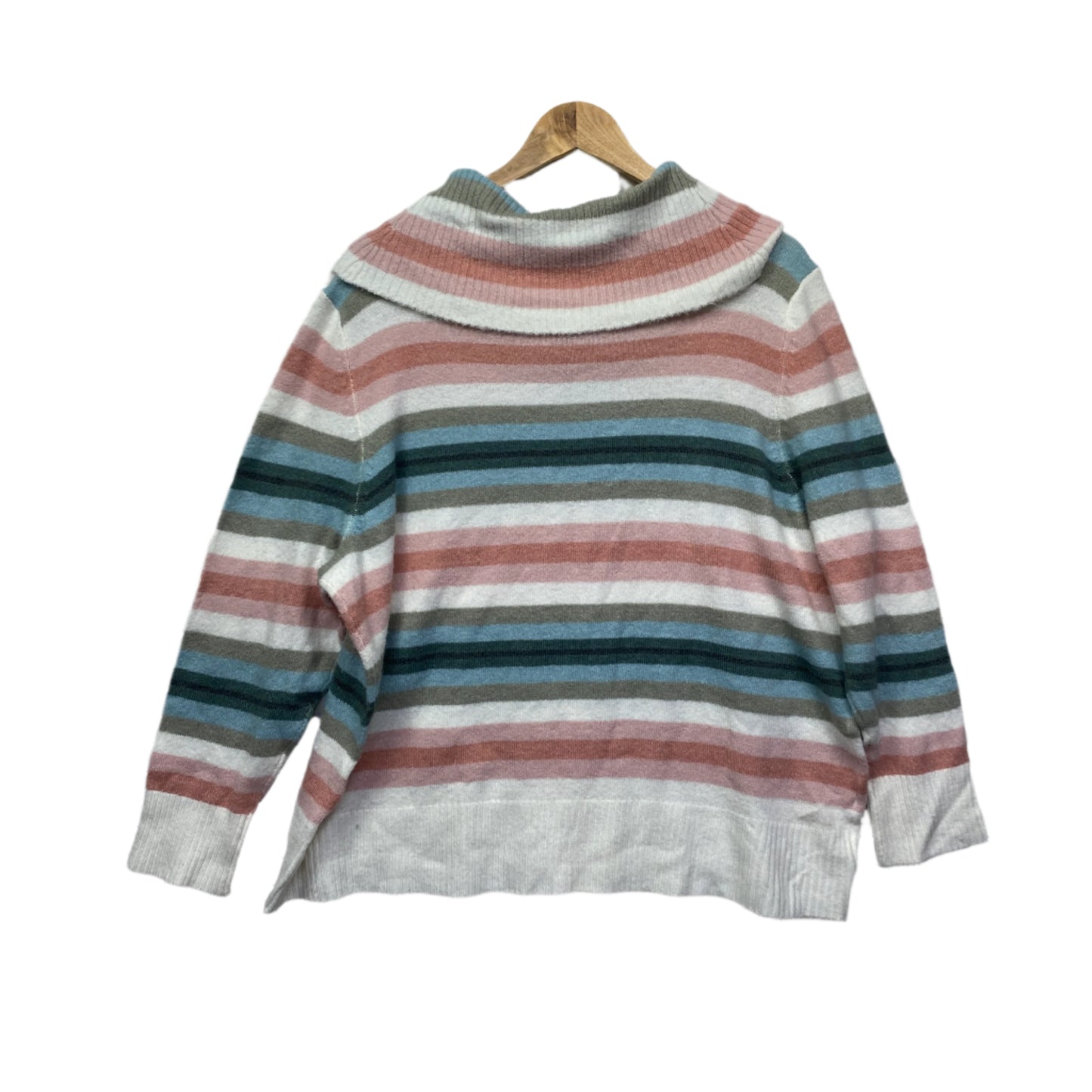 Millers Jumper Size 2XL 18 Multicoloured Striped Cowl Neckline