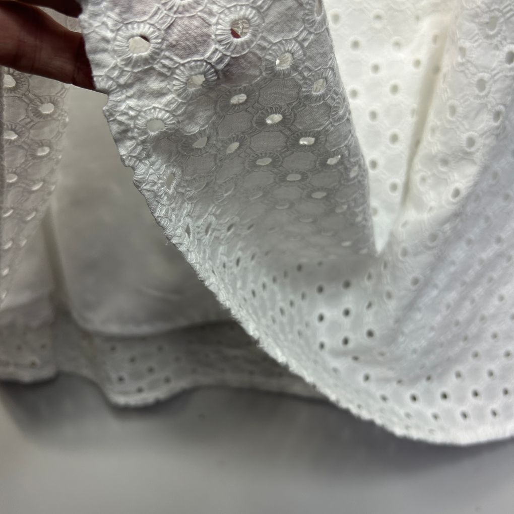 Anko White Cotton Broderie Skirt - Size 20