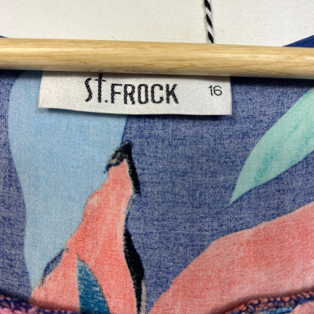 St Frock Multicoloured Dress - Size 16
