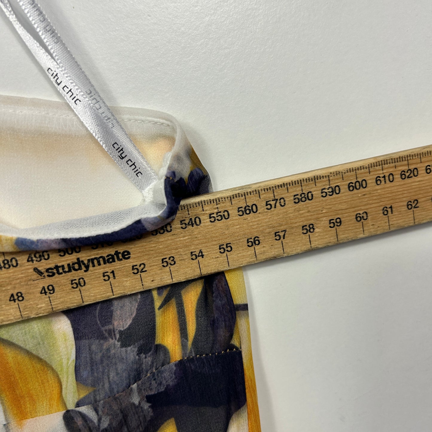 City Chic Multicoloured Cold Shoulder Top - Size 18/M