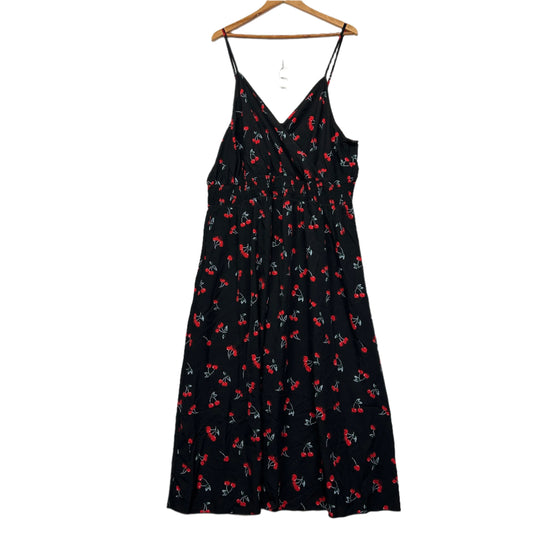 Shein Curve Maxi Dress Size 22 5XL Cherries Sleeveless