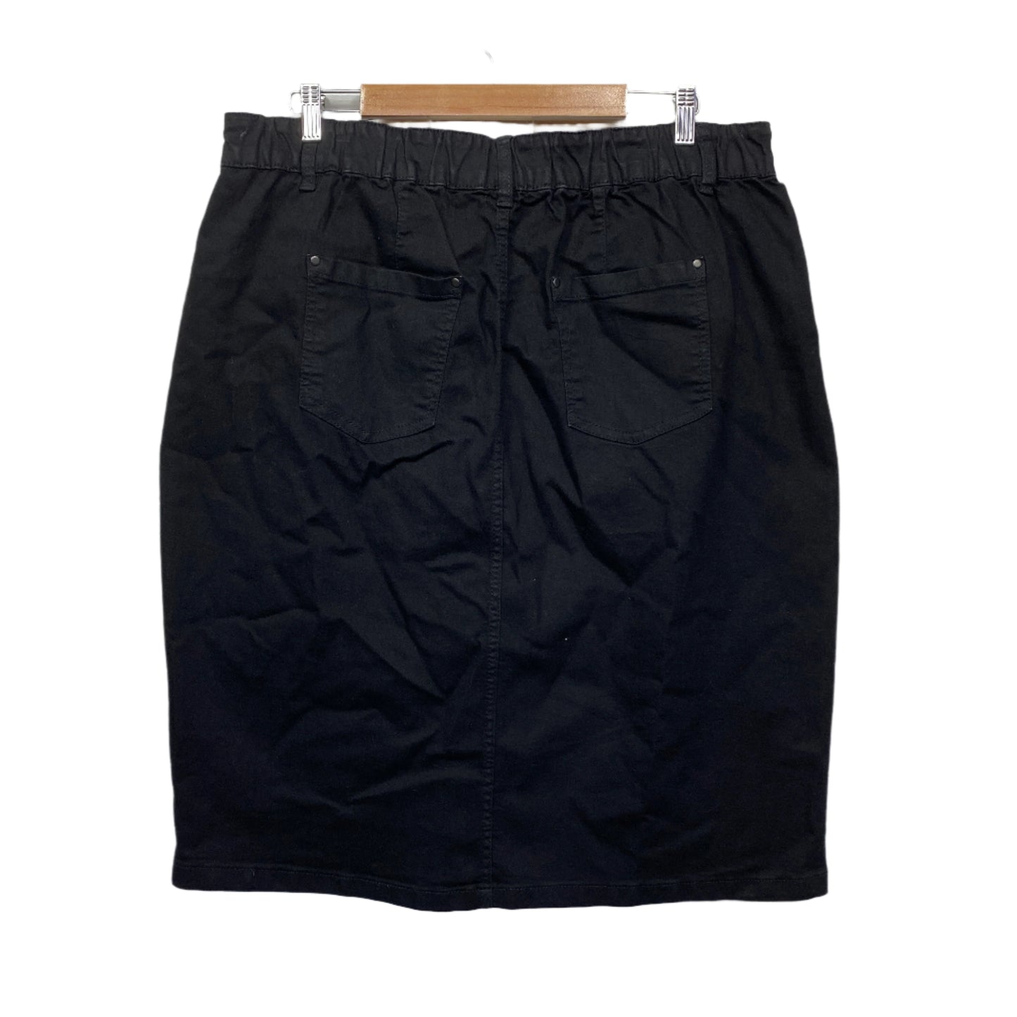 Autograph Demin Skirt Size 16 Black Elastic Waist