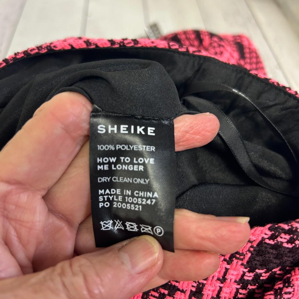 Sheike Pink Check Mini Skirt - Size 16