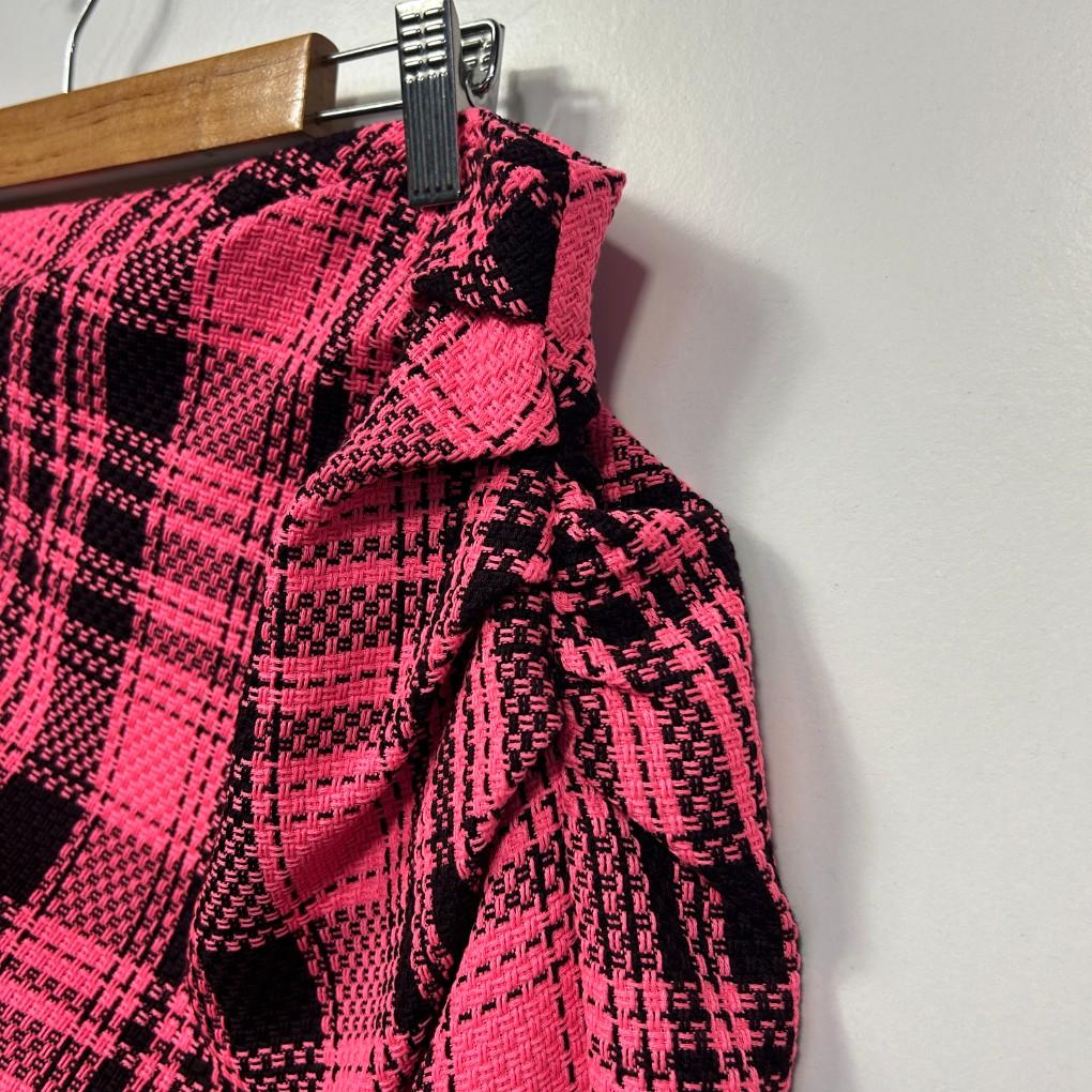 Sheike Pink Check Mini Skirt - Size 16