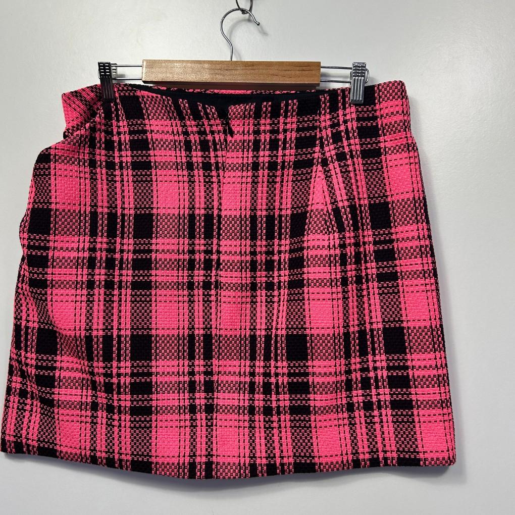 Sheike Pink Check Mini Skirt - Size 16