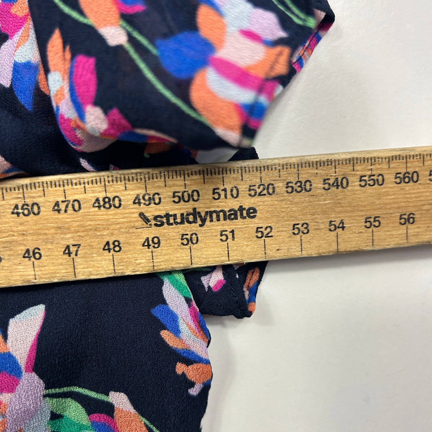 Marcs Navy Multicoloured Floral Top - Size 14