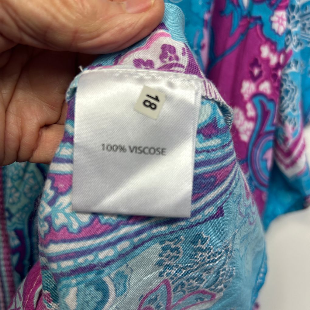 Millers Multicoloured Kaftan Top - Size 18
