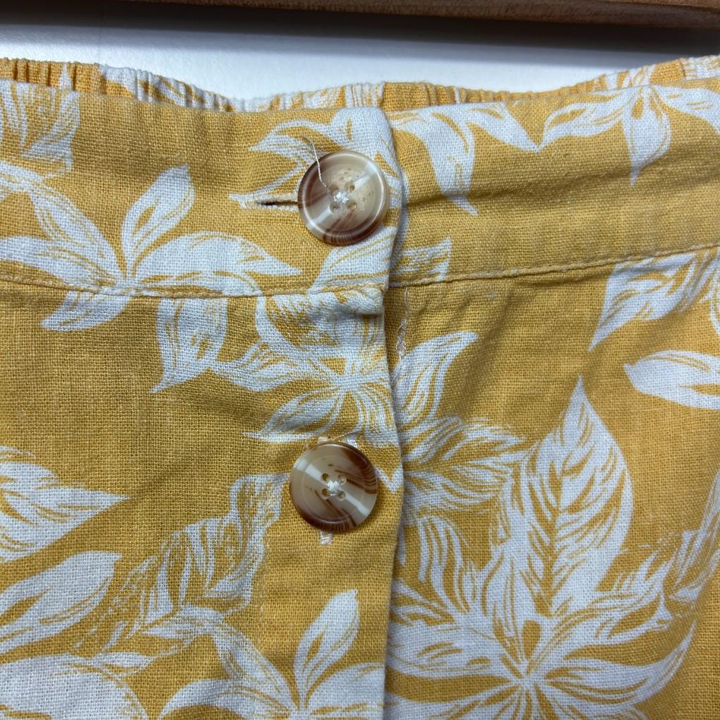Piping Hot Yellow Cotton Maxi Skirt - Size 18