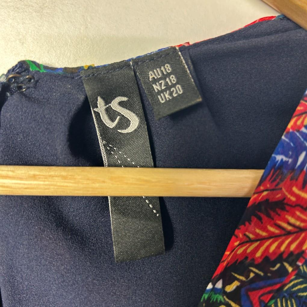 Taking Shape Multicoloured Pleated Dress - Size 18