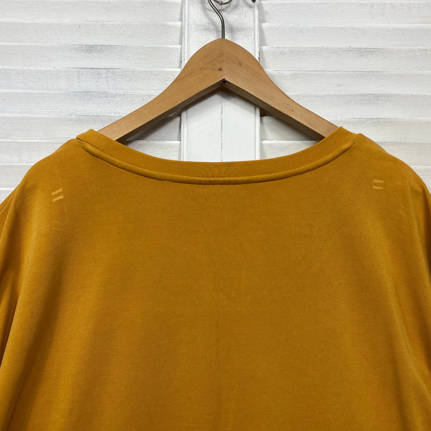 Autograph Top Size 22 Plus Mustard Short Sleeve Casual Tshirt