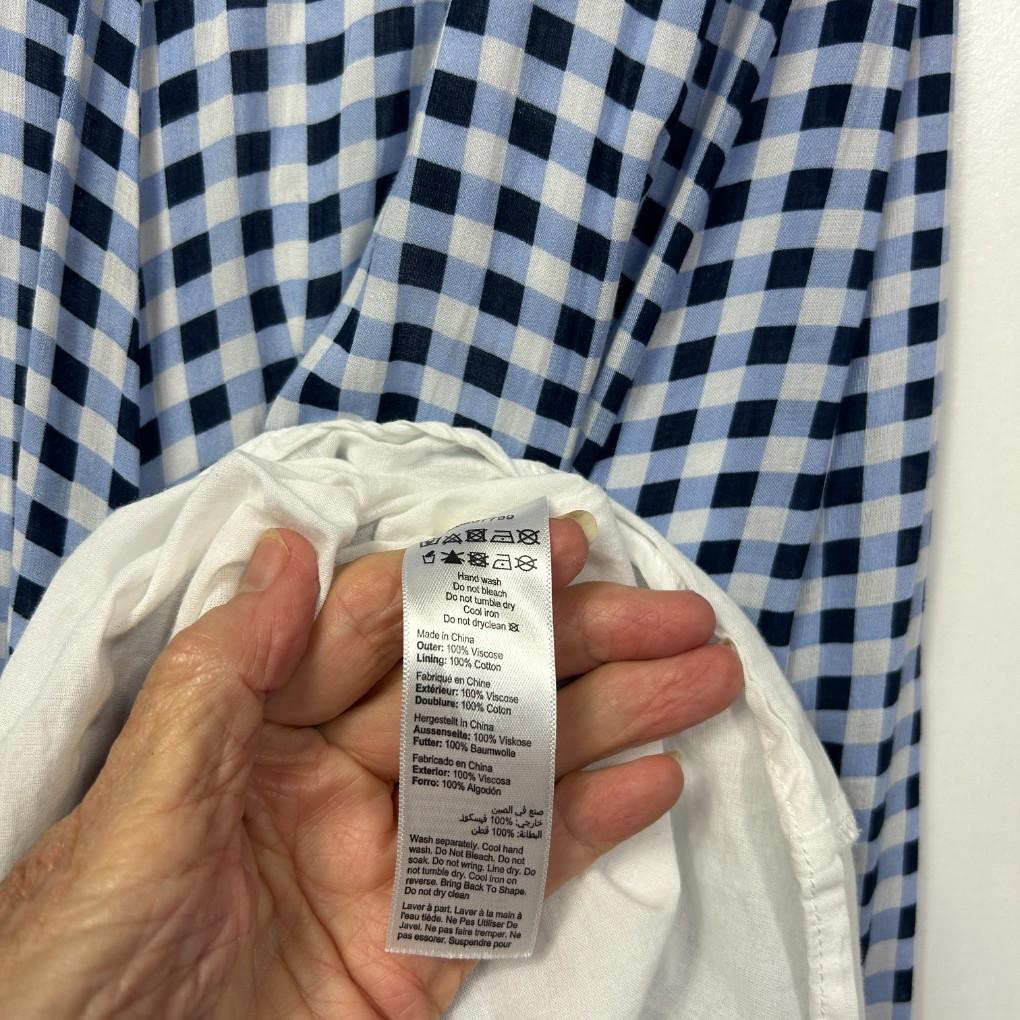 City Chic Gingham Check Blue Maxi Dress - Size 16/S