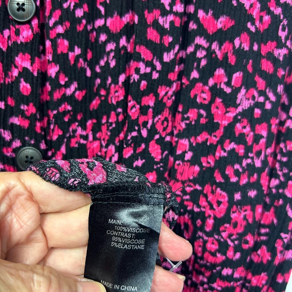 Taking Shape Pink Black MaxiDress - Size 16