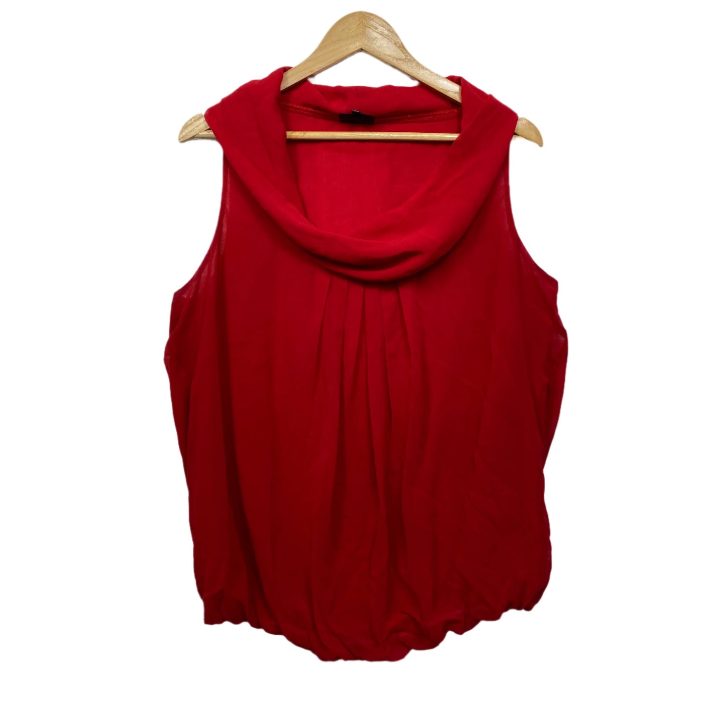 City Chic Top Size 14 XS Red Sleeveless