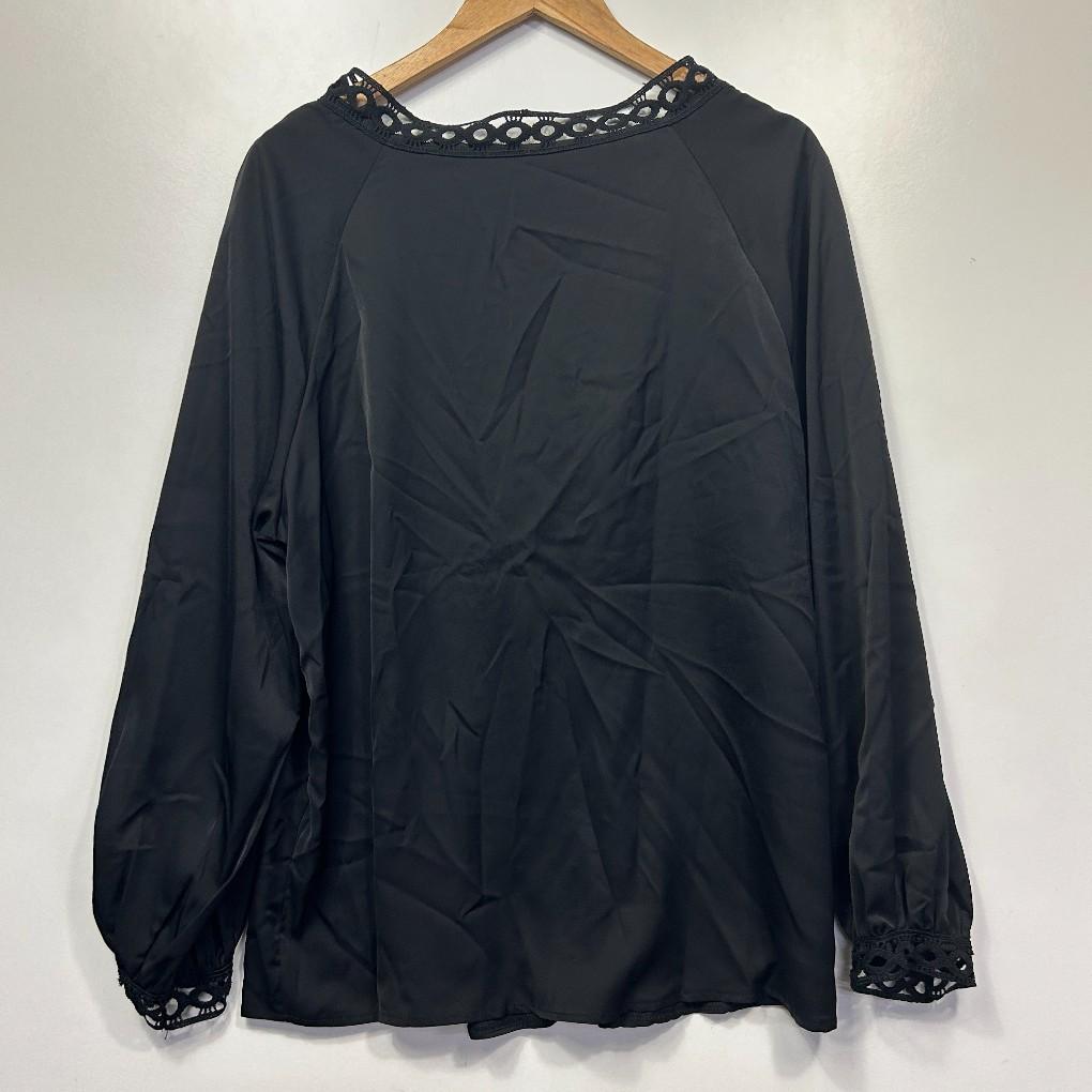 Black Long Sleeve Top - Size 2XL