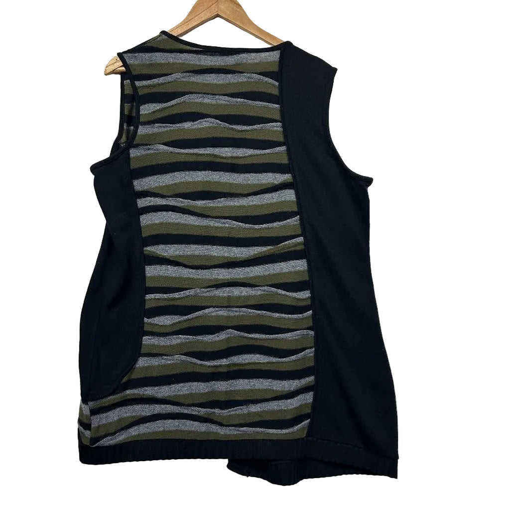 Taking Shape Black Wool Blend Vest Top - Size 16/S