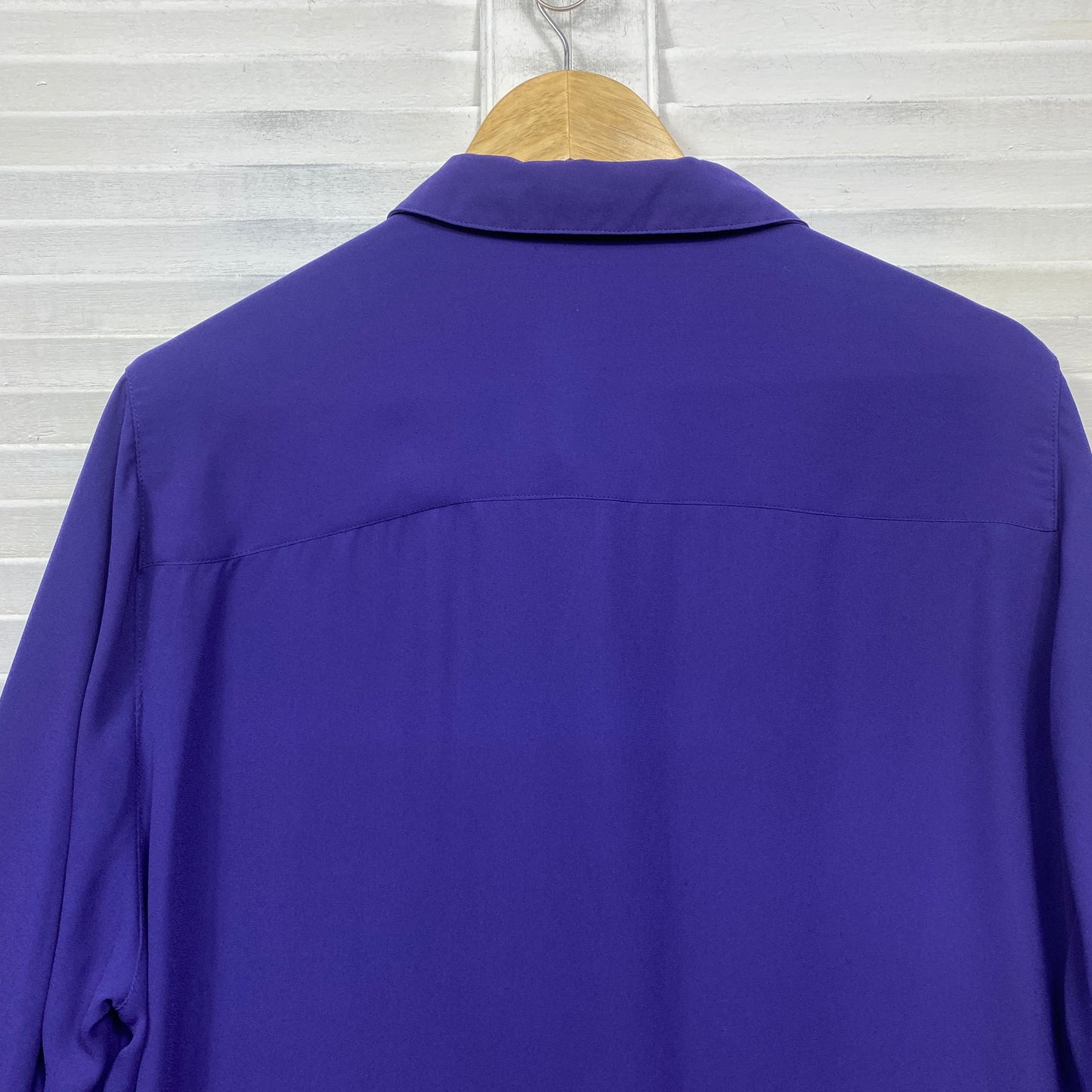 Moda Top Size 20 Purple Button Up Roll Tab Sleeve