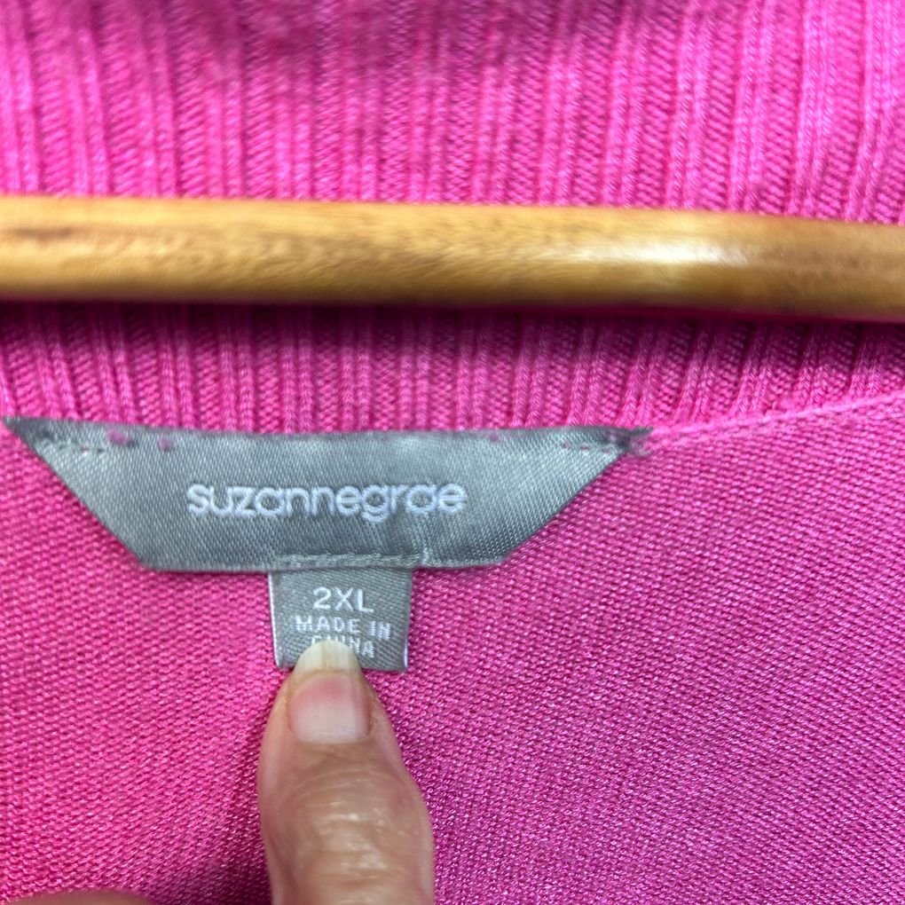 Suzanne Grae Pink Cardigan - Size 2XL