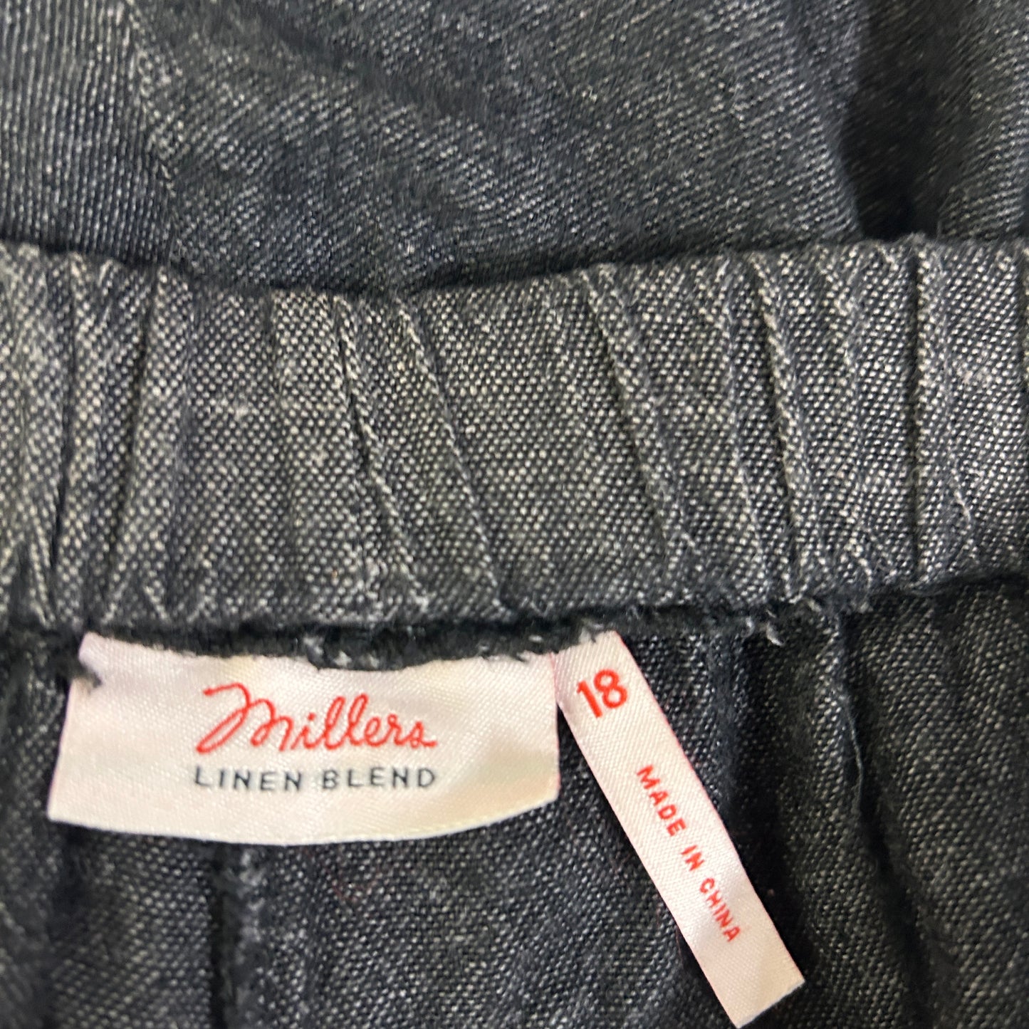 Millers Black Shorts - Size 18