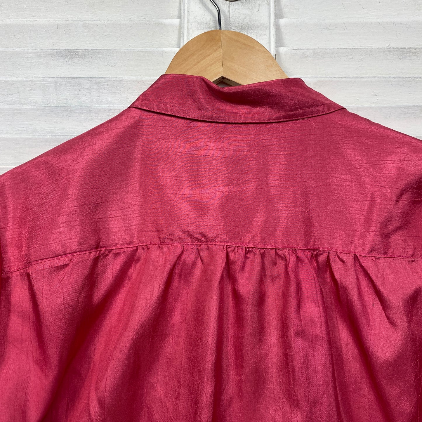 Vintage Target Top Size 16 Pink Button Up Short Sleeve