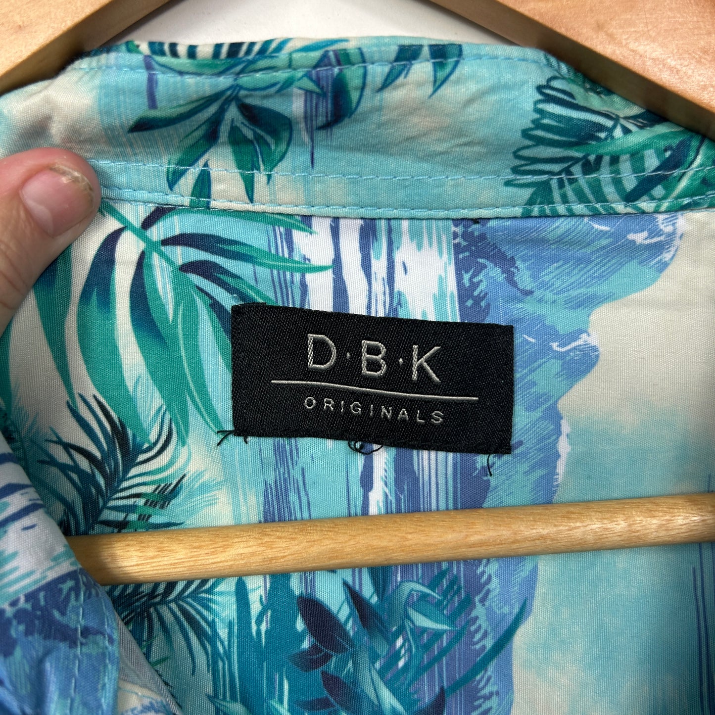 DBK Originals Blue Tropical Hawaiian Print Shirt - Size 5XL