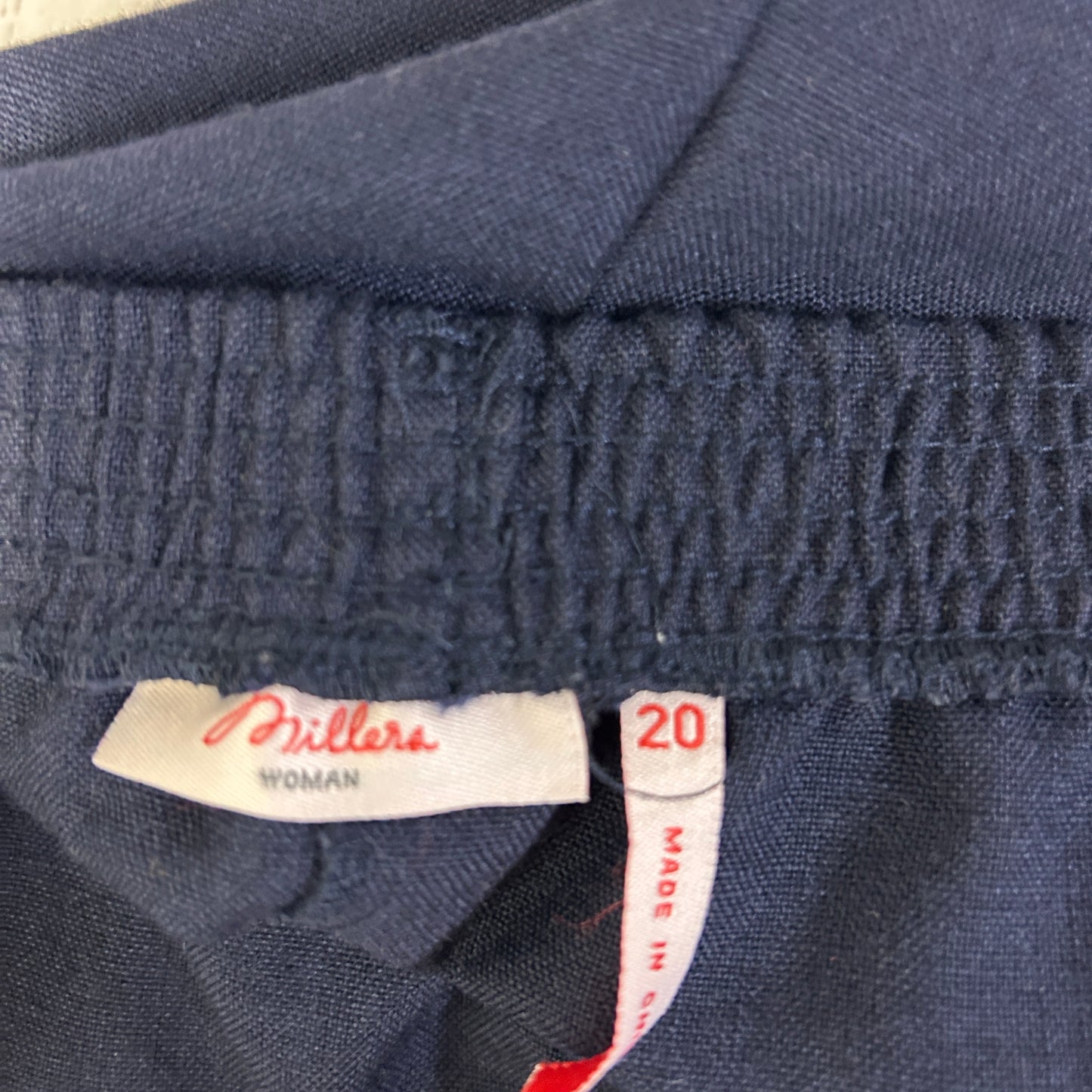 Millers Navy Capri Pants - Size 20